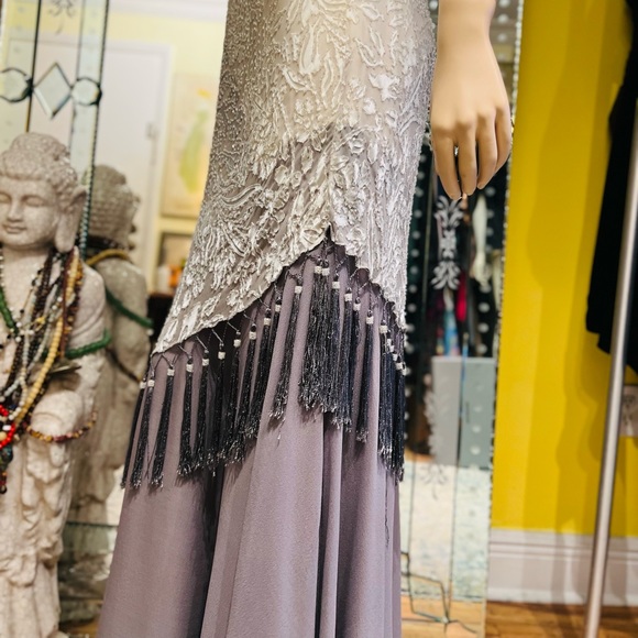 MONTAGE By MON CHERI Maxi Night Gown Size 16 Sleeveless 100% Silk - Picture 11 of 17